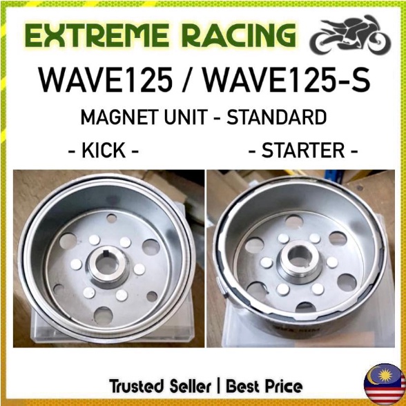 หน ่ วยแม ่ เหล ็ ก - Kick / Starter Magneto Flywheel Fly Wheel Rotor Rotar Assy Honda Wave125 Wave125S Wave 125 125 125S Wave125-S
