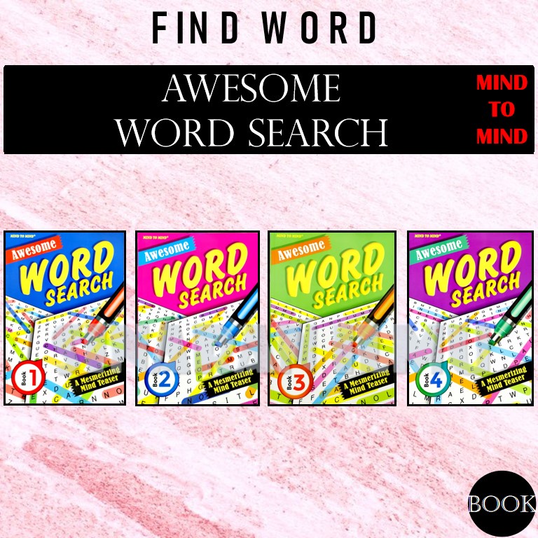 AWESOME WORD SEARCH CARI KATA A MESMERIZING MIND TEASER BOOK 1 - หนังสือ 4 - จิตใจเพื่อจิตใจ