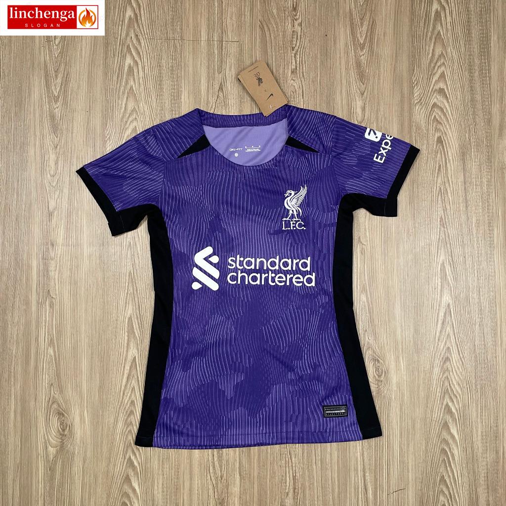 ใหม่ล่าสุด ผู้หญิง เยือนสีม่วง2023/2024เนื้อผ้าดีมาก เกรดแฟนบอล