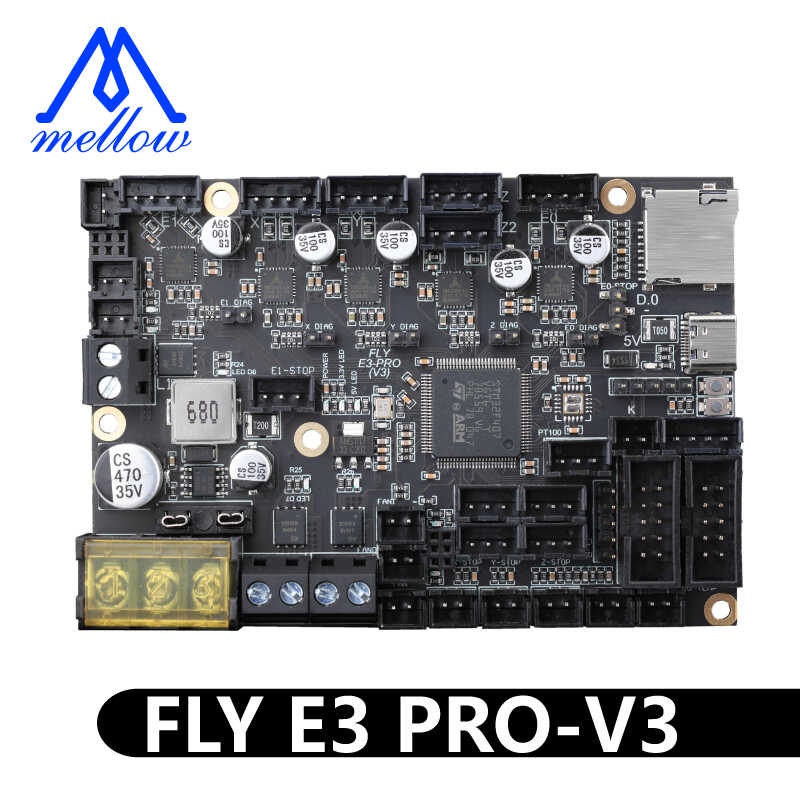 Mellow Gloomy FLY RRF E3 PRO V3.0 Wifi 1.6M / S บอร์ดควบคุม 32 บิต TMC2209 ชิ้นส่วนเครื่อ