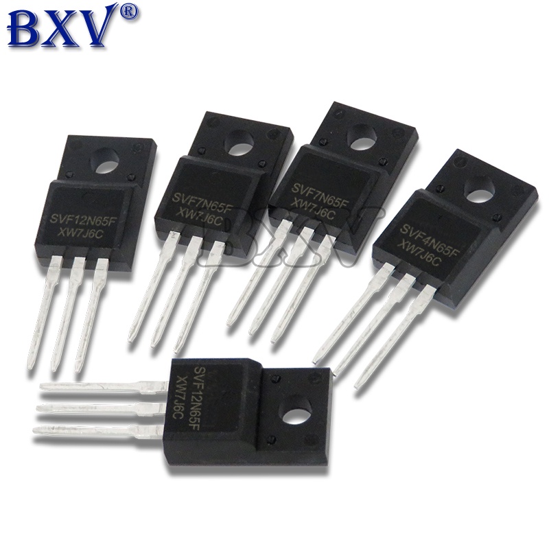 10PCS SVF4N65F TO-220F SVF4N65 650V 4A SVF7N65F SVF7N65 SVF12N65F SVF12N65 TO220 ทรานซิสเตอร์