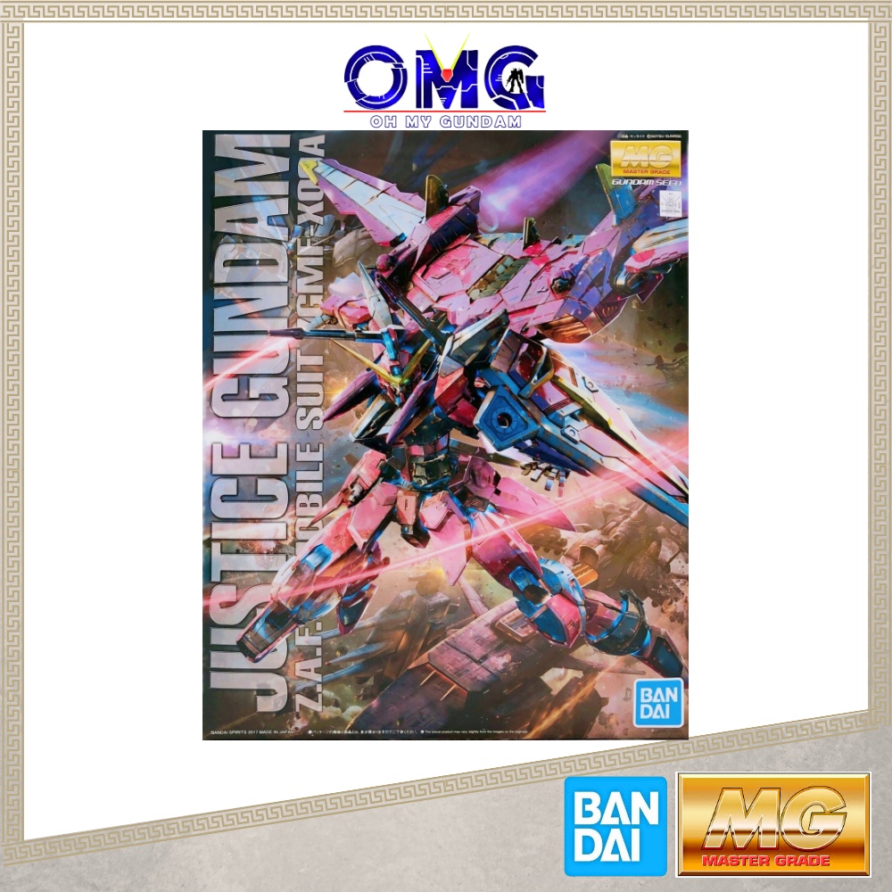 Bandai Gundam MG Justice 2.0 63150 16382 1/100 ZGMF X09A MG Justice Mobile Suit ZGMF-X09A Gunpla Pla