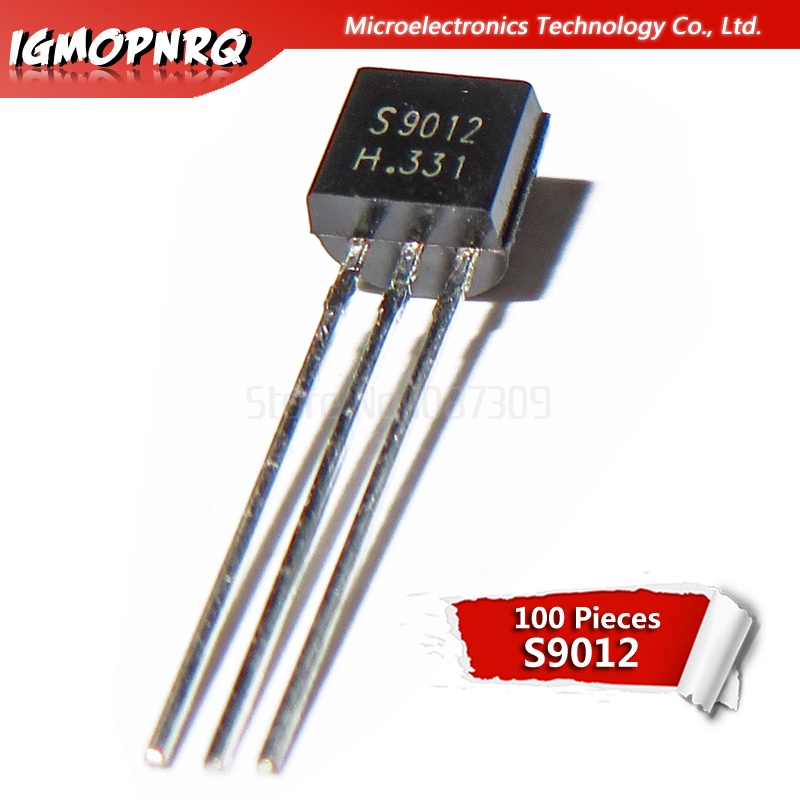 100PCS S9012 TO-92 9012 TO92 ทรานซิสเตอร์ใหม่
