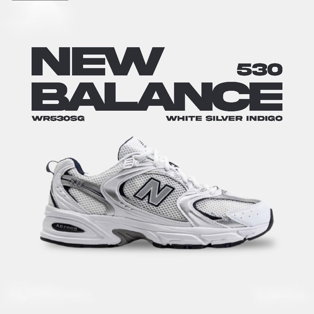 New Balance 530 WR530SG White Silver Indigo