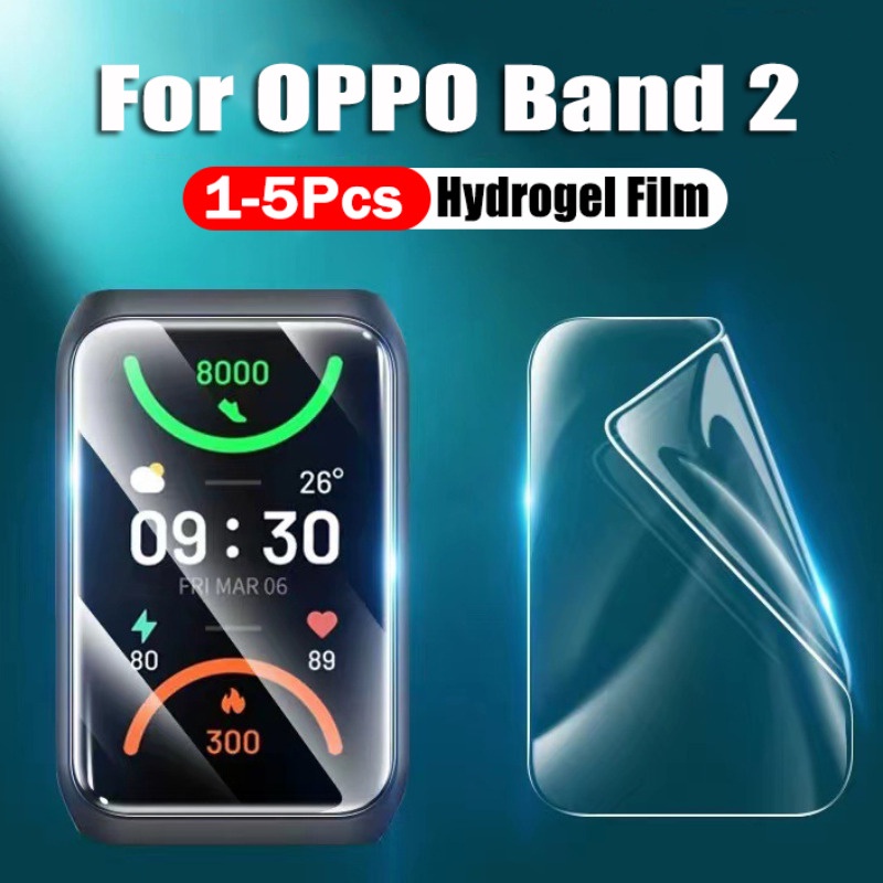 สําหรับ OPPO Band 2 ป้องกันหน้าจอ ฟิล์มไฮโดรเจล นิ่ม ป้องกันรอยขีดข่วน สมาร์ทวอทช์ ฟิล์มป้องกัน แบบเต็ม สําหรับ OPPO Watch 3 46 มม. ไม่ใช่กระจก