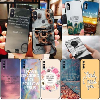 เคสโทรศัพท์มือถือซิลิโคน TPU แบบนิ่ม ลาย FM9 คําคมศาสนาคริสต์ สําหรับ Xiaomi Poco M6 Pro Redmi 12 5G Note 12T Pro 12R