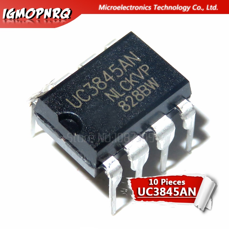 ตัวควบคุมสวิตชิ่ง UC3845AN UC3845 DIP-8 10 ชิ้น
