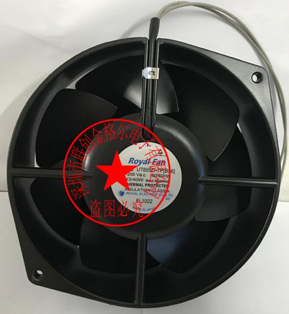 พัดลมนําเข้าทนอุณหภูมิสูงโลหะทั้งหมดญี่ปุ่นแท้ UT750D-TP 100V 43/40W