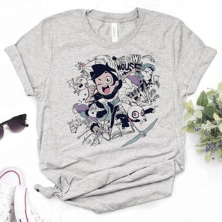 เสื้อยืด พิมพ์ลายการ์ตูนอนิเมะ the Owl House สไตล์ญี่ปุ่น แนวสตรีท สําหรับผู้หญิง
