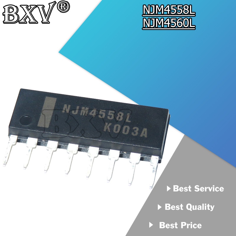 10 ชิ้น/ล็อต NJM4558L SIP8 NJM4558 SIP 4558L SIP-8 NJM4558LD NJM4560L ใหม่