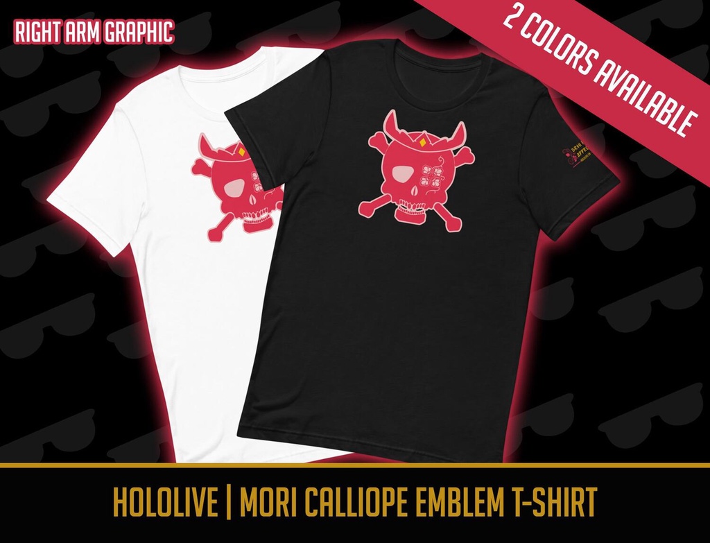 Hololive - Calliope Mori | เสื้อยืด ลายสัญลักษณ์ Ver.