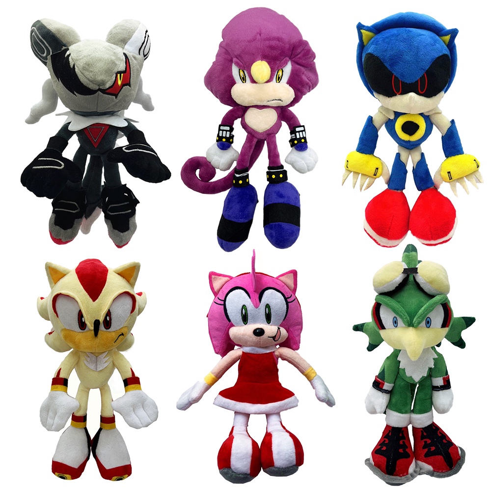 มาใหม่ ตุ๊กตานุ่ม รูปการ์ตูนซุปเปอร์โซนิค The Hedgehog Amy Rose Knuckles Tails น่ารัก ของขวัญวันเกิด