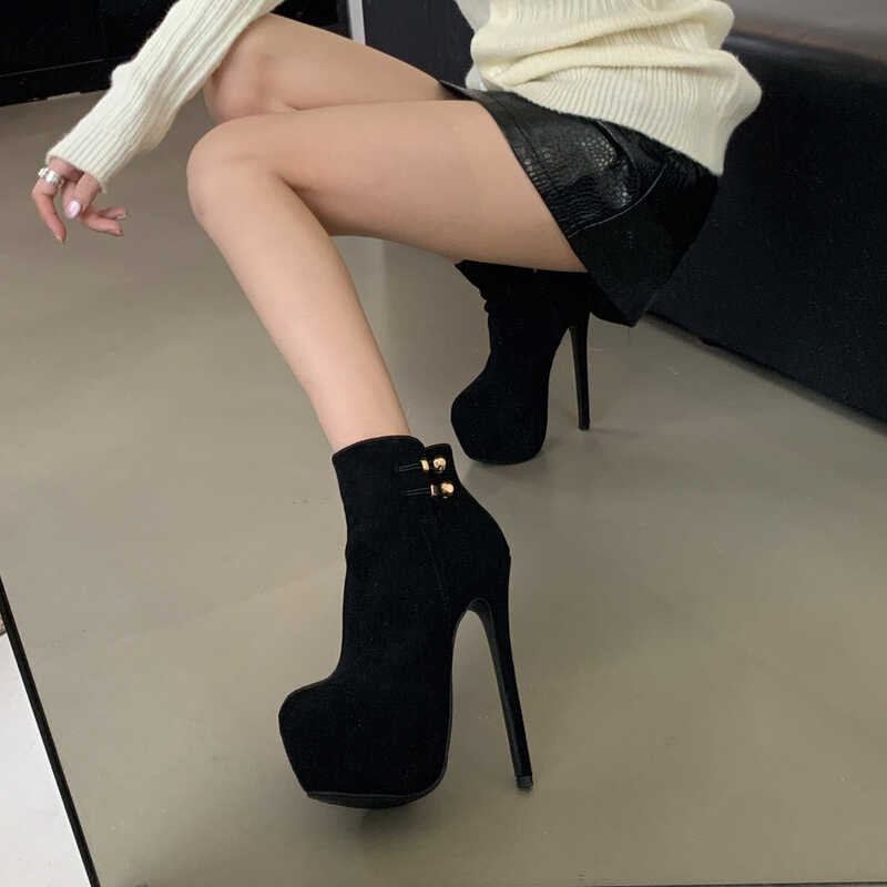 ❤ ผู้หญิงรองเท้า 204 ฤดูใบไม้ร่วงฤดูหนาวใหม่ 16Cm ส้น