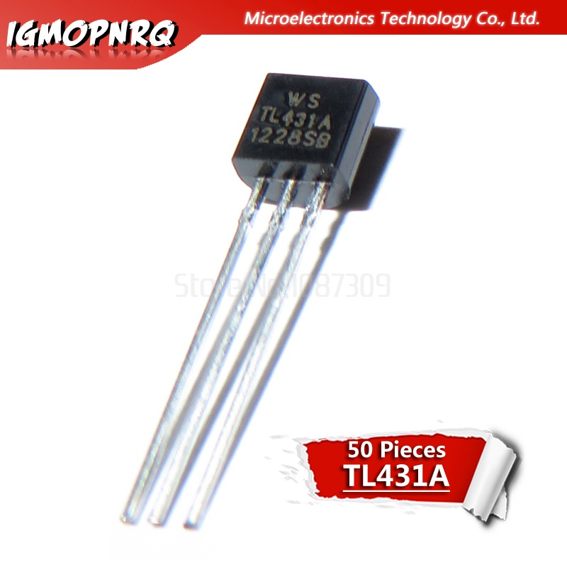 วงจรรวม TO-92 TL431A TL431 2.5-36V 50 ชิ้น