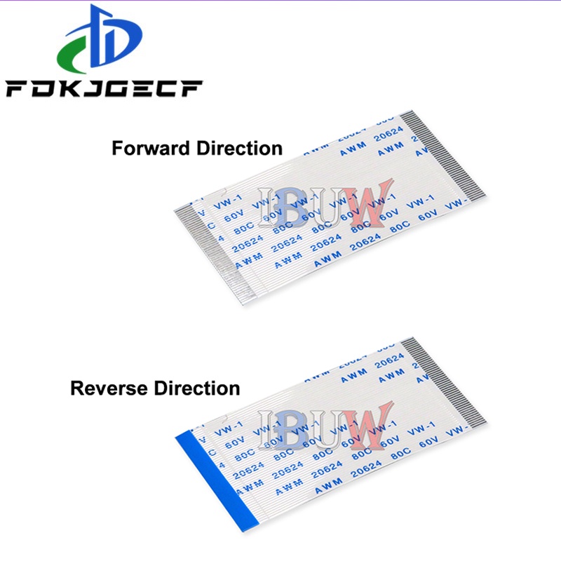 สายเคเบิลริบบิ้น FPC FFC 0.5 มม. 5 ซม. 4 6 8 10 12 14 16 18 20 24 26 28 30 Pin Pitch 0.5 มม. A-Type B-Type 5 ซม. 10 ชิ้น ต่อชุด