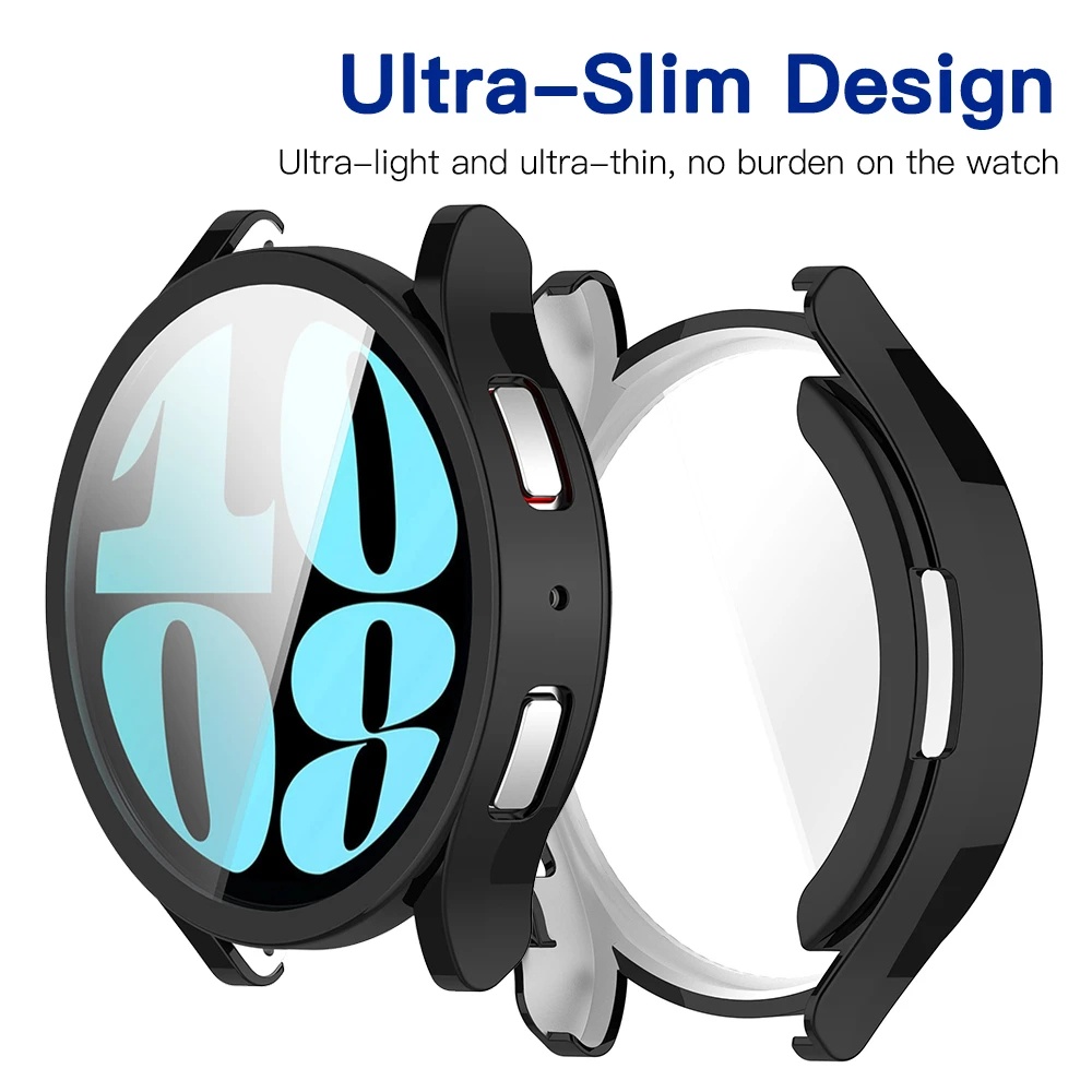เคสป้องกันสําหรับ Samsung Galaxy Watch 7 6 5 40mm 44mm 6 classic 43mm 47mm 5 pro 45mm ฝาครอบ TPU นุ่มฝาครอบกันชน