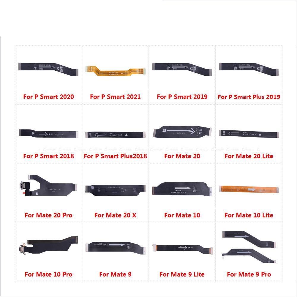 บอร์ดหลักการเชื่อมต่อเมนบอร์ด Flex Cable Parts สําหรับ HuaWei Mate 20 X 10 9 Pro Lite P Smart Plus 2