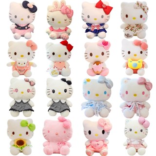 SANRIO หมอนตุ๊กตานุ่ม รูปการ์ตูนแมวคิตตี้น่ารัก ขนาด 45 ซม. เหมาะกับของขวัญวันเกิด สําหรับตกแต่งบ้าน คริสต์มาส