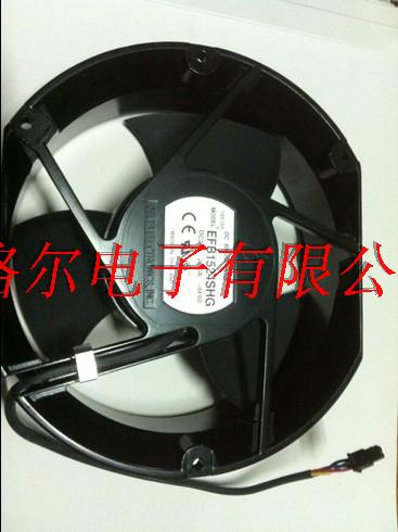 พัดลมนําเข้าปริมาณลมขนาดใหญ่ EFB1524MG DC24V 0.80A 2 เส้น