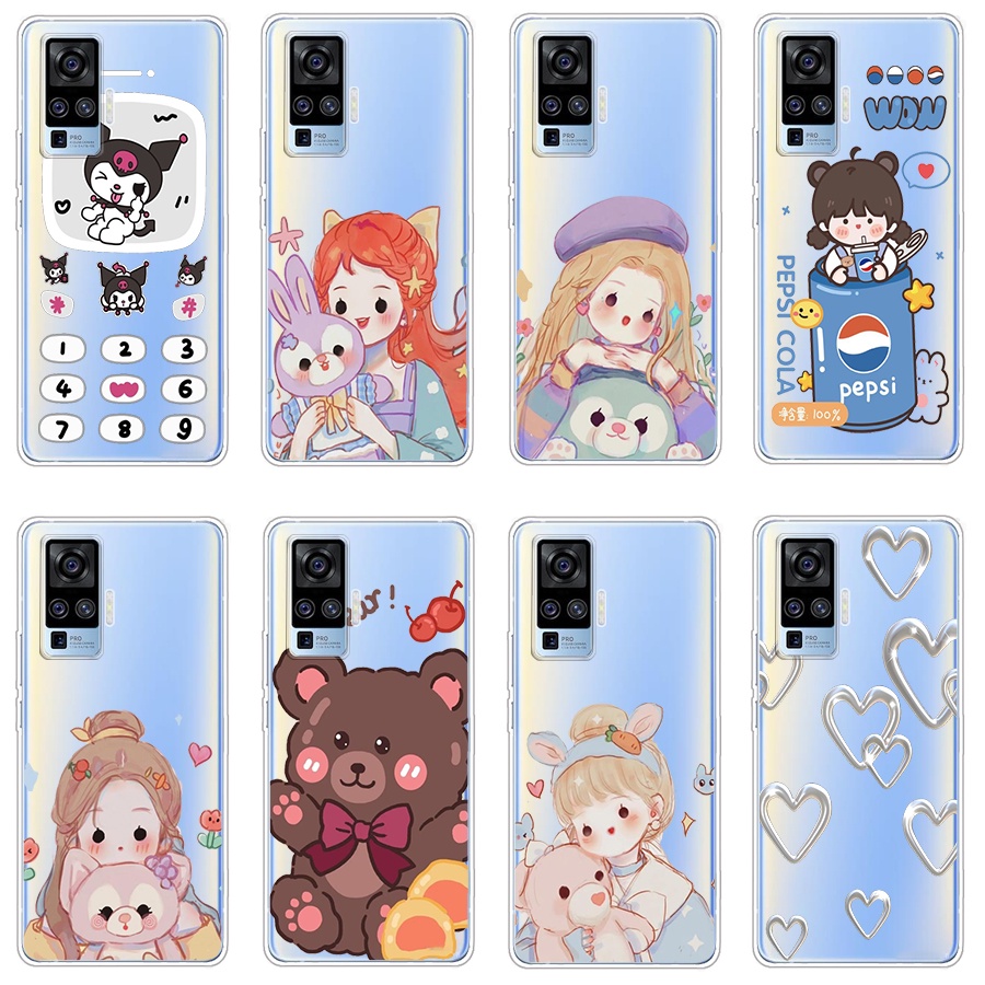 สําหรับ vivo x50 / x50 Pro / X60 / X60 Pro / X70 เคส TPU นิ่ม ซิลิโคน ป้องกัน เคส