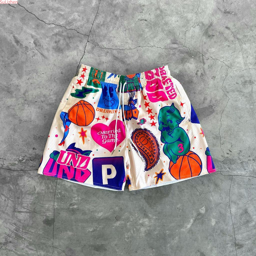 SM UNDRAFTED -TRAD CREAM • CHAIN - กางเกงขาสั้นตาข่ายสําหรับผู้ชาย