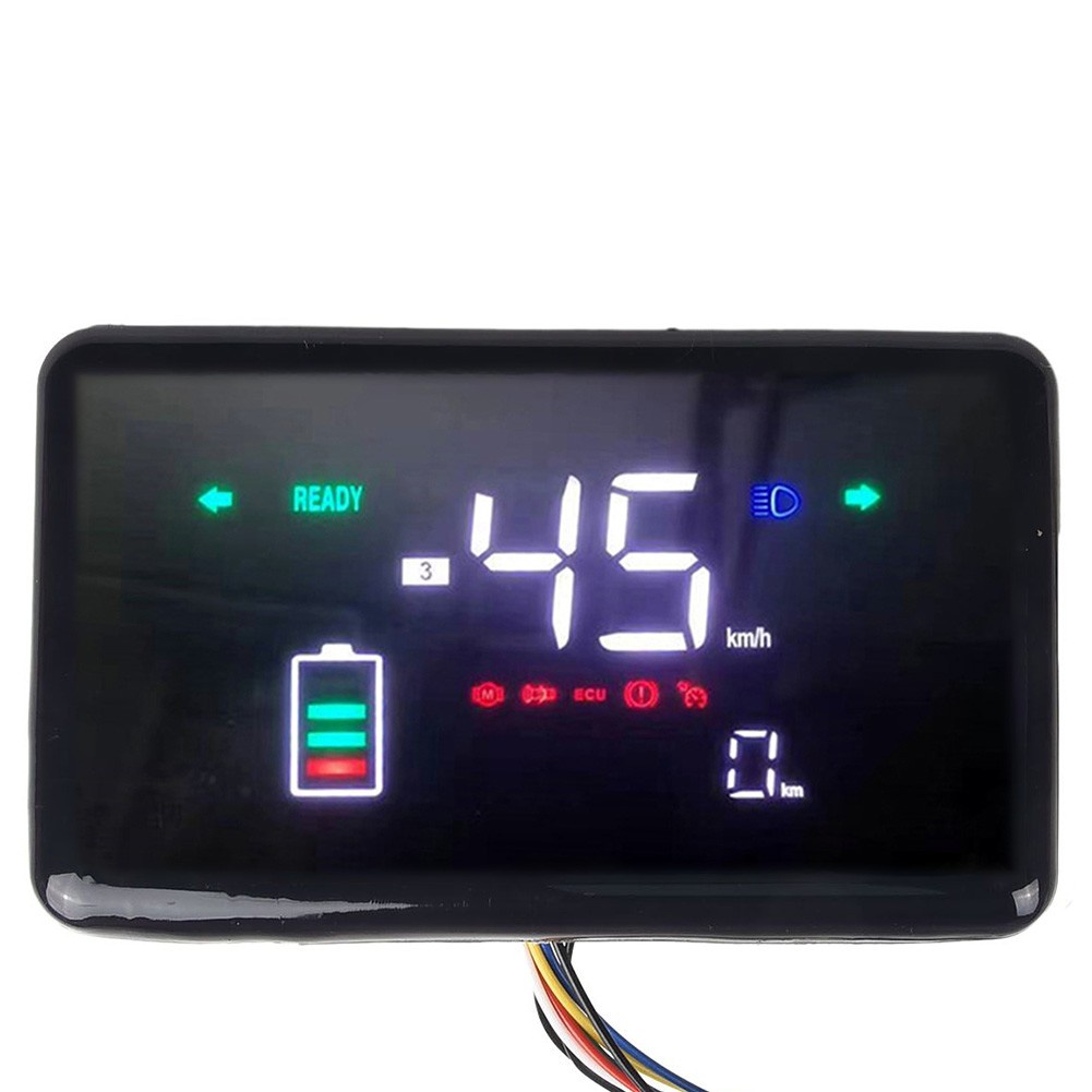 [LVDN] เครื่องวัดความเร็วมอเตอร์ หน้าจอ LCD 48-72V สําหรับจักรยานไฟฟ้า สกูตเตอร์ไฟฟ้า