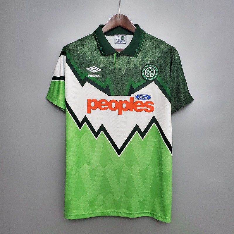 เสื้อยืดแขนสั้น สไตล์วินเทจ Celtic Journey 91-92