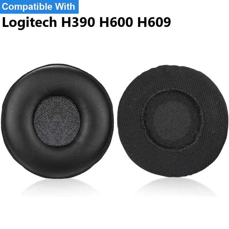 เปลี่ยนแผ่นรองหูฟังสําหรับ Logitech H390 H600 H609 หูฟังแผ่นรองหูฟังฟองน้ําชุดหูฟัง Earmuffs