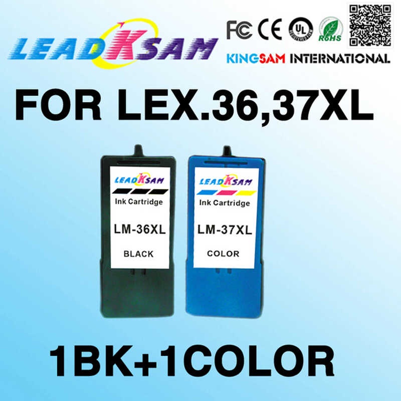 ความจุสูง Lexmark36 37 ตลับหมึก 36XL 37XL ซีรีส์ x3650 x4650 x5650 x6650 x6675 Z2420 เครื่