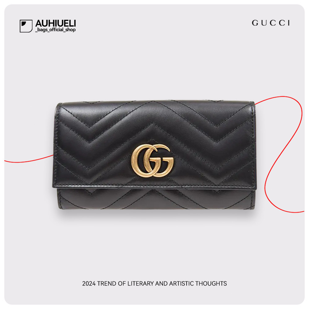 ของแท้ 100% GUCCI Crossbody Bags สีดำ 443436-DTD1T-1000