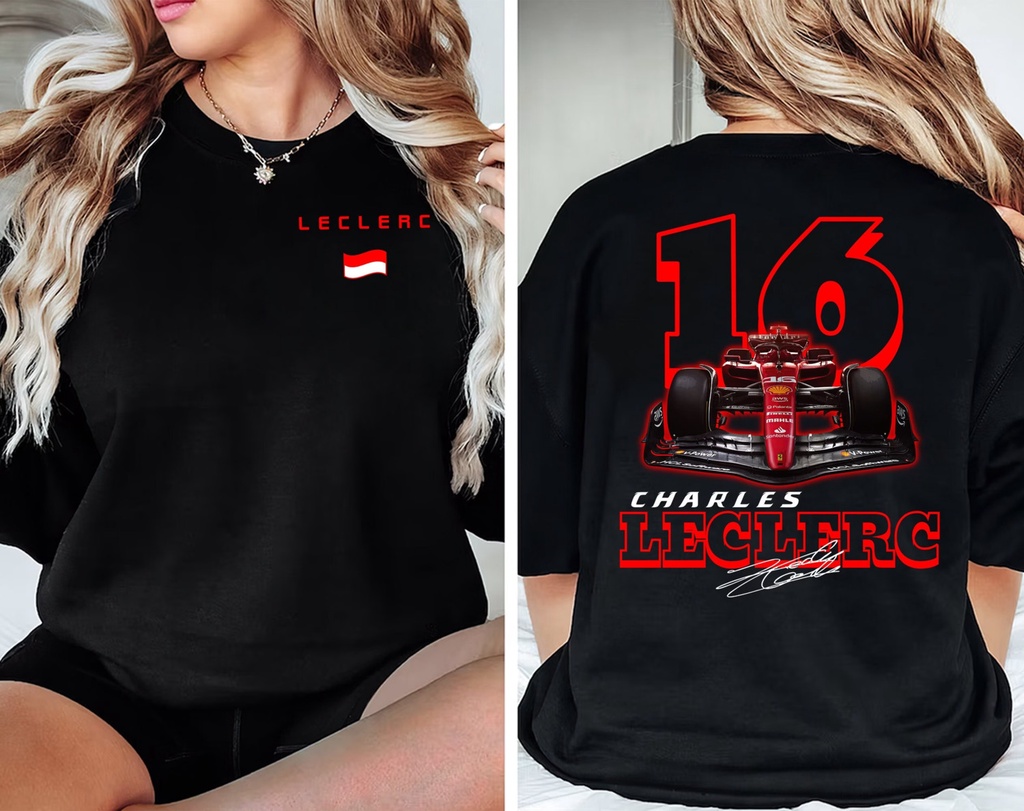 เสื้อสเวตเตอร์ Charles Leclerc Formula One, เสื้อ F1, เสื้อ F1 สองด้าน, เสื้อ Charles Leclerc F1,
