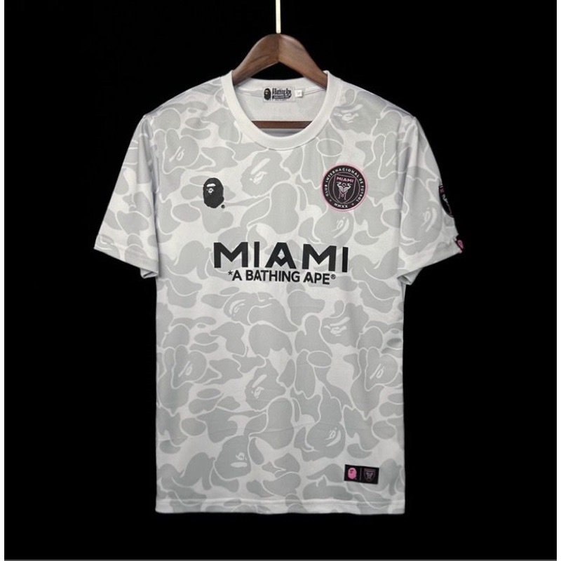BAPE X INTER MIAMI GREY Jersey 23/24(คุณภาพสูงสุด)