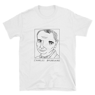 เสื้อยืด พิมพ์ลาย Badly Drawn Authors Charles Baudelaire สําหรับผู้ชาย และผู้หญิง ส่งฟรีทั่วโลก