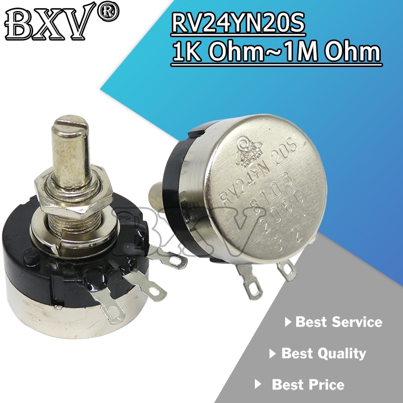 RV24YN20S Potentiometer BXV B201 B501 B102 B202 B502 B103 B203 B503 B104 B204 B254 B105 500 โอห์ม 10K 20K 50K 100K 200K Ohm