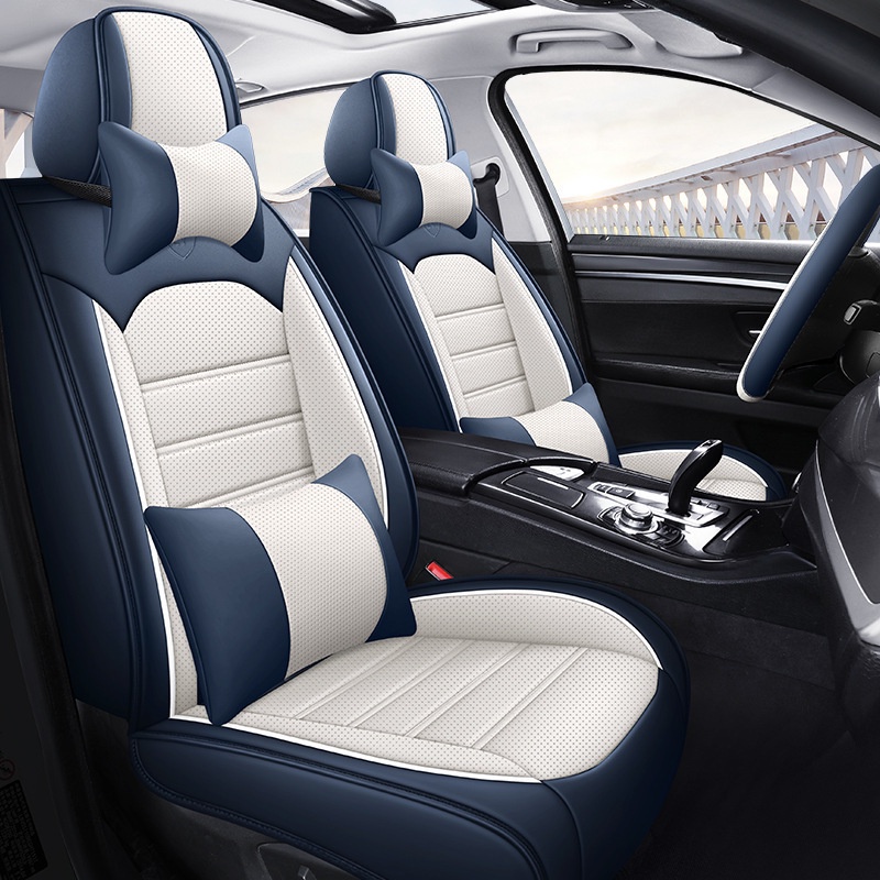 พร้อมส่ง ปลอกหนังหุ้มเบาะที่นั่งรถยนต์ กันน้ํา กันลื่น สําหรับ Honda Cr-V URV CITY Vezel Crider ACCORD Crown XR-V Jadehigh 5 ที่นั่ง