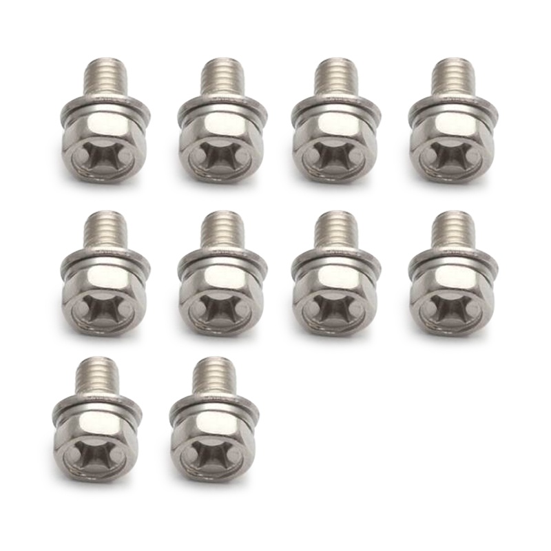 10 ชิ้นสแตนเลส M6x12 สกู๊ตเตอร์แบตเตอรี่ Terminal Bolt สกรูหกเหลี่ยม