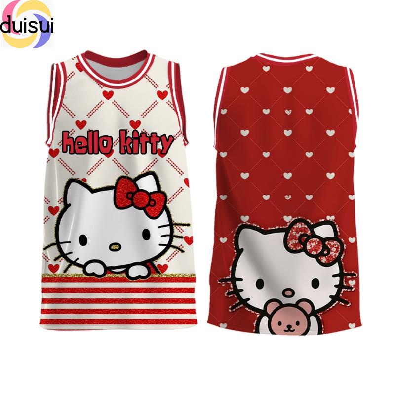 เสื ้ อกีฬา HELLO KITTY เสื ้ อบาสเก ็ ตบอล