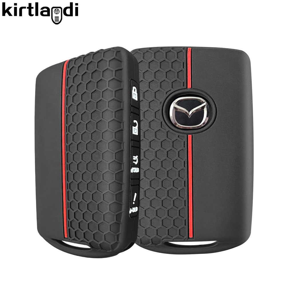 เคสกุญแจรีโมทรถยนต์ แบบซิลิโคน สําหรับ Mazda 3 6 Cx30 MX30 Cx9 X9 Cx5 X5 Cx8 MX5 Ss30