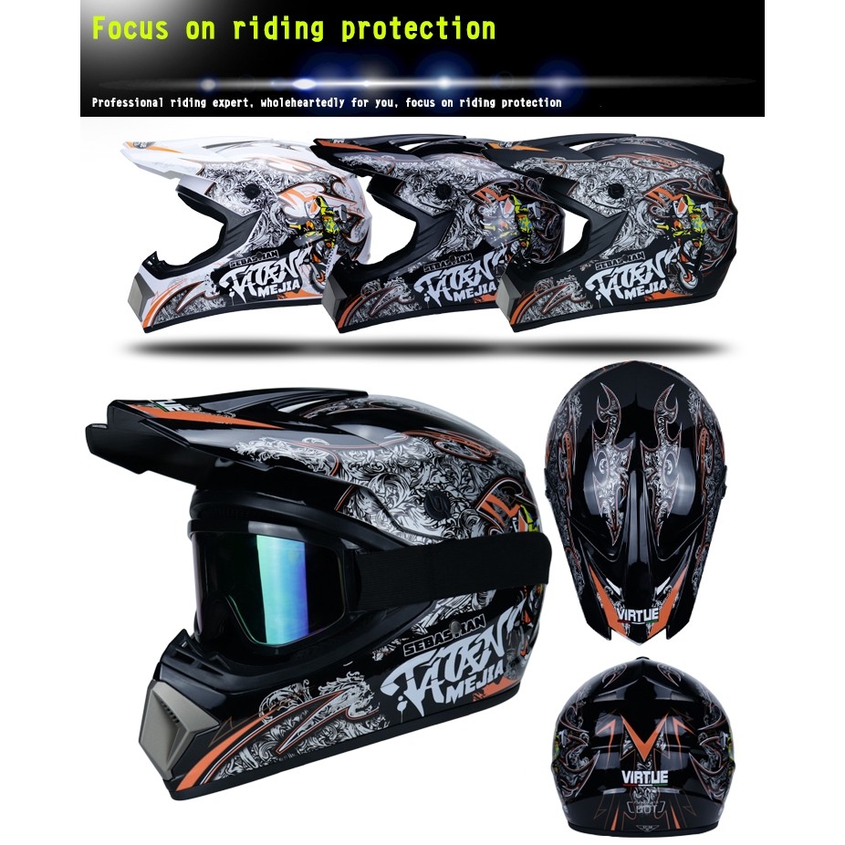 hot🔥การประกันคุณภาพ🔥 import Motorcycle Helmet, Motocross Helmet, Atv, Motocross, Dirt Bike, Cross