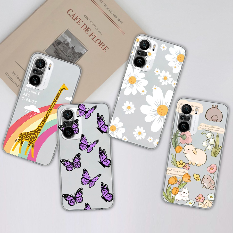 สําหรับ Xiaomi Redmi K40 K40 Pro K40S 5G Rainbow ซิลิโคนนุ่ม TPU Clear ฝาหลังทนทานกันกระแทกแฟชั่นควา