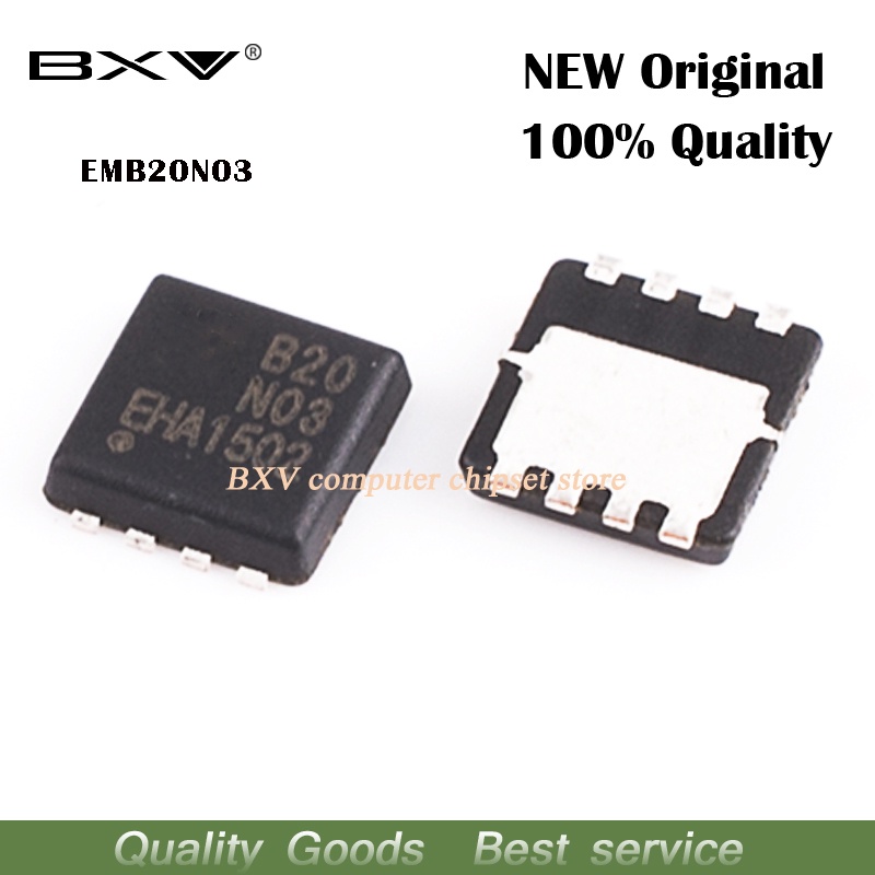 ชิปมอสเฟต QFN-8 EMB20N03 B20N03 3 มม. * 3 มม. 10 ชิ้น