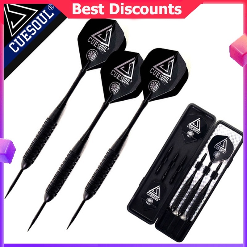 CUESOUL 24g 16 ซม.Professional ปลายเหล็กลูกดอกทองเหลืองและอลูมิเนียม Dart Shafts คุณภาพดี