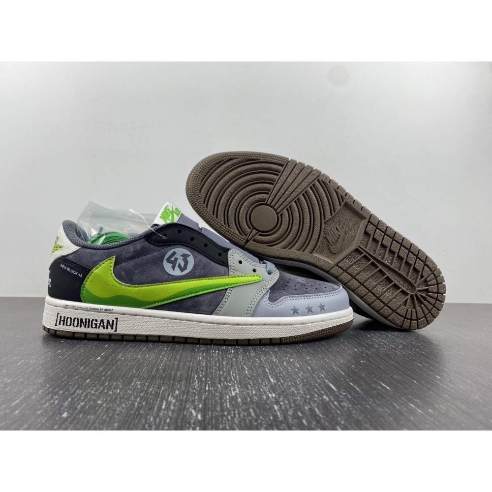 Nike Travis Scott x Ken Block x Air Jordan 1 Low Hoonigan Basketball Shoe