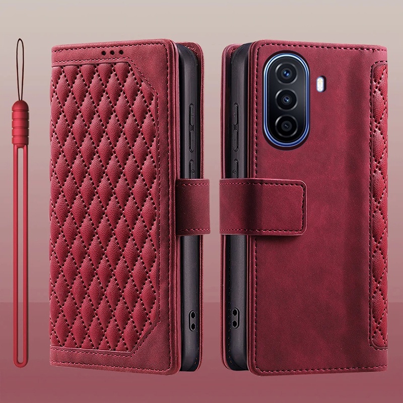 เคสโทรศัพท์มือถือหนัง ฝาพับ พร้อมช่องใส่บัตร สําหรับ Huawei Nova Y71 Y 71 Y70 Plus Enjoy 50