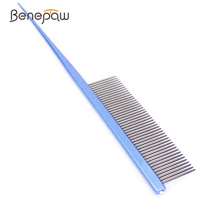 Benepaw แปรงหวีขนสัตว์เลี้ยง สเตนเลส ป้องกันไฟฟ้าสถิตย์ สบาย ไม่เจ็บ ทนทาน สําหรับสุนัข