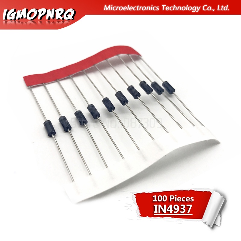 100PCS IN4937 1N4937 DO-41 Fast Switching Rectifier ไดโอด 1A 600V