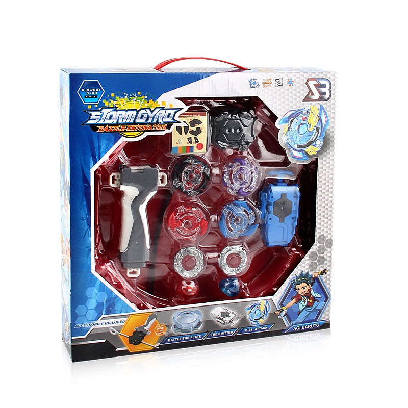 Ultimate Burst Beyblade Large Arena Stadium Set พร้อม String Launcher สําหรับเด็ก Fusion Fun