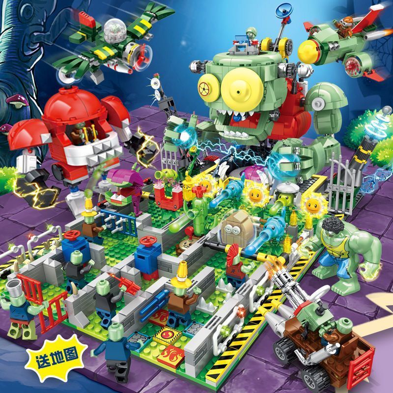 พร้อมส่ง เลโก้ plants vs zombies บล็อกตัวต่อเลโก้ รูปพืช ของเล่นสําหรับเด็ก ของเล่นเขาวงกต ฟาร์มซอมบี้ เสริมการศึกษาเด็ก