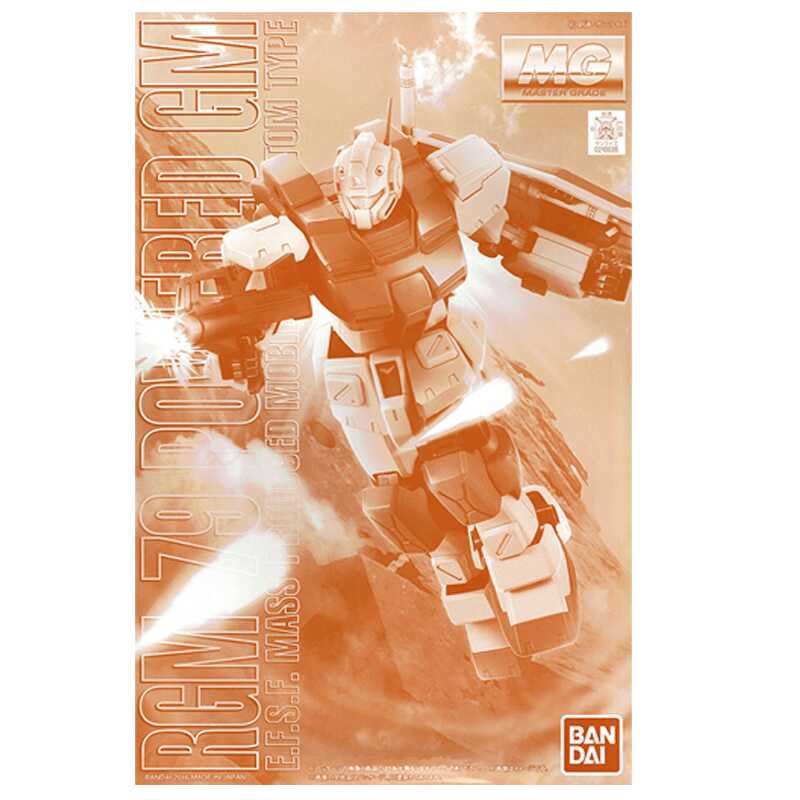 Bandai Gunpla MG 1/100 Rgm-79 Powered Gm am Assembly Model Collectible Anime Robot Kits Models