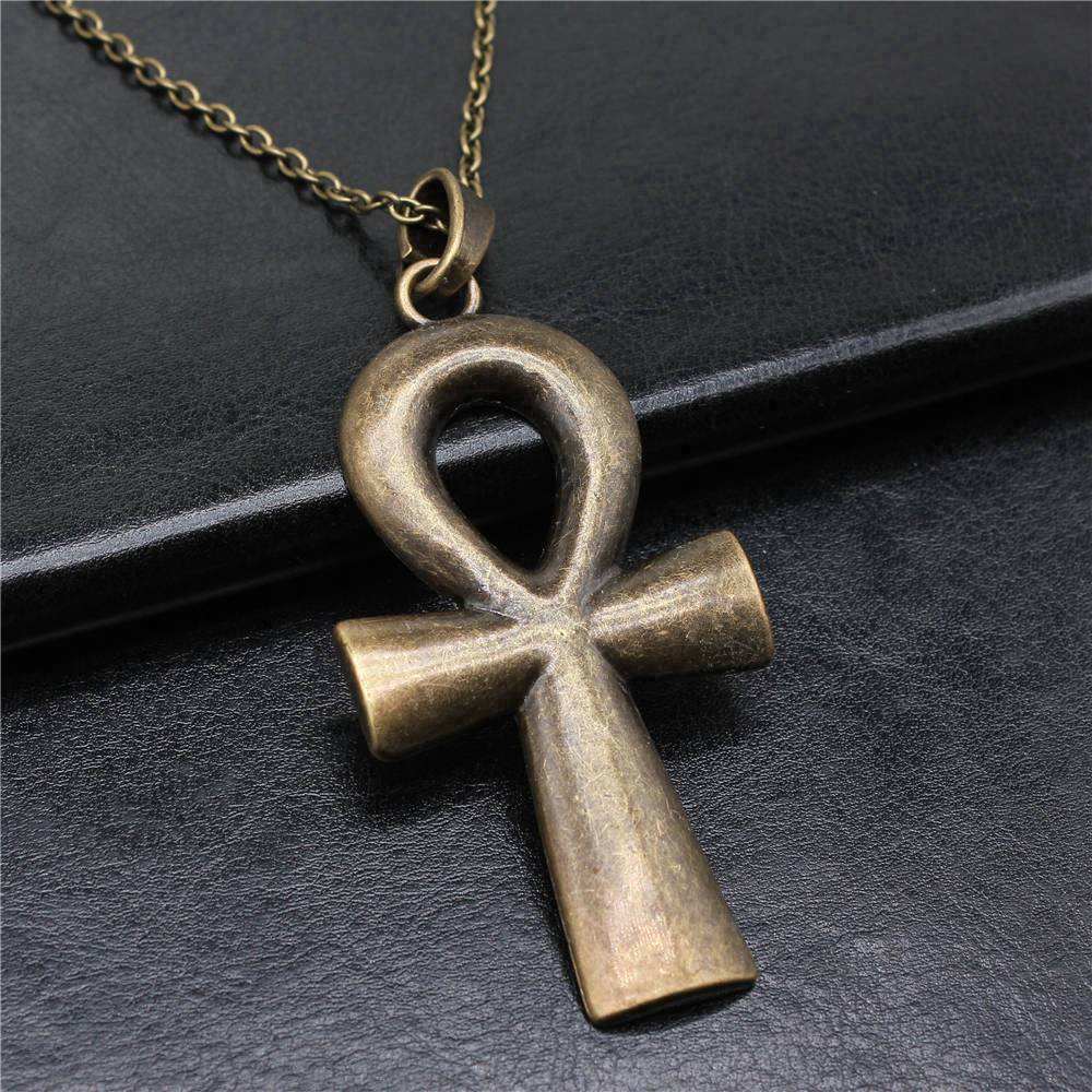 Wysiwyg Ankh สร้อยคอโซ่ จี้ไม้กางเขน เครื่องประดับคู่รัก ยอดนิยม